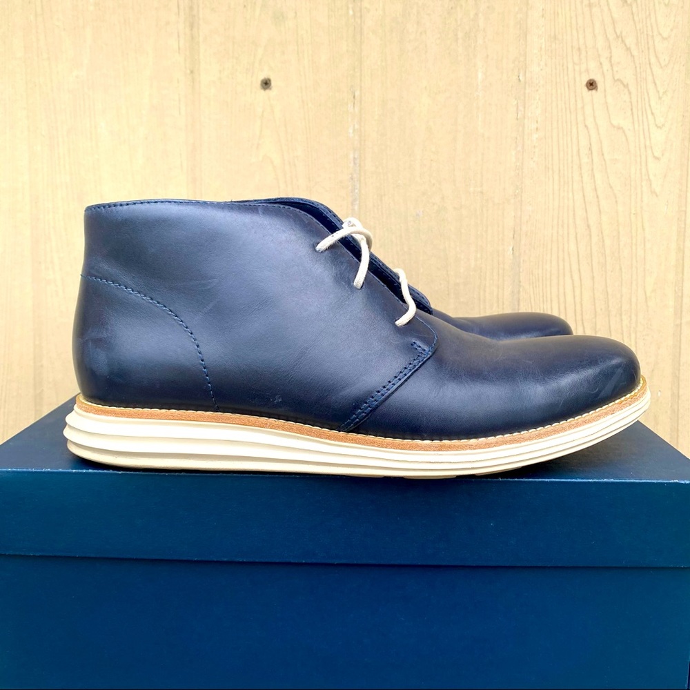 Cole Haan blue boots